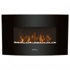 Purline CHE-440 Chimenea Eléctrica Mural con Mando a Distancia 2000W