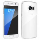 Avizar Fundas Protectora de Silicona y Policarbonato Protección 360º  Transparente para Samsung Galaxy S7