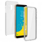 Avizar Fundas Protectora de Silicona y Policarbonato Protección 360º Transparente para Samsung Galaxy J6