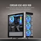 Corsair iCUE 465X RGB Cristal Templado USB 3.0 Blanca