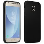 Avizar Funda Protectora de Silicona y Policarbonato Protección Total Negra para Samsung Galaxy J3 2017