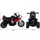 HomCom BMW Triciclo Trimoto Moto Eléctrica 6V Roja/Blanca/Negra