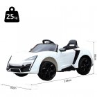 HomCom Bentley EXP 12 Coche Eléctrico 6V Blanco