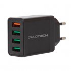 Owlotech Cargador 4 Puertos USB QC 3.0 Owlotech Cargador 4 Puertos USB QC 3.0
