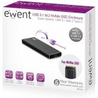 Ewent Carcasa USB 3.1 USB-C M.2 NVMe SSD