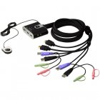 Aten Comutador KVM HDMI USB de 2 Portas com Seletor de Porta Remoto