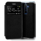 Cool Funda Flip Cover Liso Negro para Realme X2 Pro