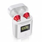 Fierro Borea Auriculares Bluetooth Con Base de Carga Rojos