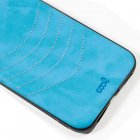 Cool Carcasa Leather Bordado Celeste para Xiaomi Mi 9 Lite