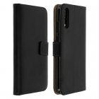 Avizar Funda Tipo Libro de Cuero Negro para Huawei P20