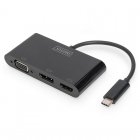 Digitus Adaptador USB-C a VGA/HDMI/DisplayPort