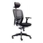 Euromof Boston Silla de Oficina Ergonómica con Cabecero Negra