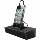 iLuv iSP125BLK Altavoz Portátil con Puerto Dock Negro
