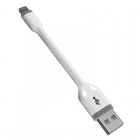 Ksix Cable Lightning a USB 10cm Blanco