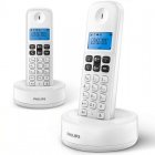 Philips D1612W/34 Teléfono Inalámbrico Duo Blanco