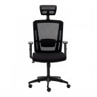 Euromof Sofía Silla de Oficina Ergonómica Negra