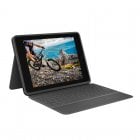 Logitech Rugged Folio Funda con Teclado Bluetooth Gris para iPad 10.2" 7/8/9 Gen