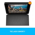 Logitech Rugged Folio Funda con Teclado Bluetooth Gris para iPad 10.2" 7/8/9 Gen