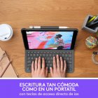 Logitech Slim Folio Funda con Teclado Bluetooth Gris para iPad 2019 10.2"