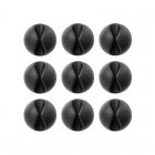 Bluelounge CableDrop Mini Pack 9 Organizadores de Cables Negros