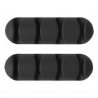 Bluelounge CableDrop Multi Pack 2 Organizadores de Cables Negros