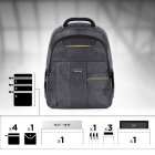 Duronic LB13 Mochila para Portátil hasta 15.6" Gris