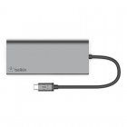 Belkin Hub USB-C a 2xUSB/USB-C/HDMI Gris
