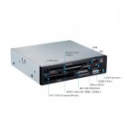 TooQ TQR-202B Leitor de Cartões Interno 3.5" + USB 2.0 + DNIe + SIM Preto
