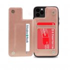 Nueboo Wallex Funda de Piel Rosa Dorado para iPhone 11 Pro