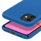 Avizar Funda de Silicona Semirrígida Mate Suave Azul para iPhone 11