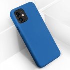 Avizar Funda de Silicona Semirrígida Mate Suave Azul para iPhone 11
