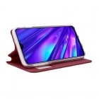 Cool Funda Flip Cover Liso Roja para Realme 5 Pro