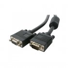 3Go Cable VGA Apantallado con Ferritas Macho/Hembra 10m Negro