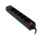 3Go Regleta de Protección 5 Tomas + 2 USB 1.5m