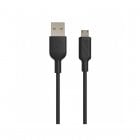 Muvit Cable USB a Micro USB 2.4A 1.2m Negro
