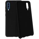 Avizar Funda de Silicona Semirrígida Suave Negra para Samsung Galaxy A70