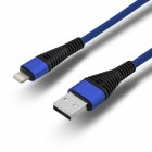 Nueboo Armor Cable Lightning 8 Pin Azul 1m
