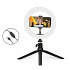 Ksix kit Studio Live Anillo LED con Trípode para Smartphone