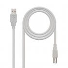 Nanocable Cable Impresora USB 2.0 Tipo A/B Macho/Macho 3m Beige