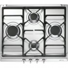 Smeg S60GHS Placa de Gas 4 Zonas 60cm Inox