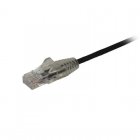 Startech N6PAT100CMBKS Cable de Red CAT6 Delgado RJ-45 sin Enganches 1m Negro