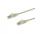 Startech N6PAT100CMGRS Cable de Red Cat6 Delgado RJ-45 sin Enganches 1m Gris