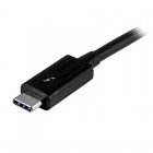 Startech Cable Thunderbolt 3 USB-C 20Gbps Compatible con Thunderbolt/DisplayPort y USB 2m