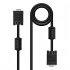 Nanocable Cabo SVGA com Ferrite HPDB15 Macho/Macho 15m Preto Nanocable Cabo SVGA com Ferrite HPDB15 Macho/Macho 15m Preto