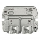 Televes Filtro LTE 4G Alto Rechazo con Paso DC Amarillo