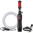 IK Multimedia Creator Bundle com iRig Mic Lav + iKlip Grip Pro e Iluminação Led de 6"