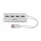 Quick Media Hub 4x USB 2.0 Plata