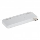 Quick Media Adaptador con Función de Carga 5 en 1 USB Tipo C a 2xUSB 3.1/USB-C/SDHC/Micro SDHC