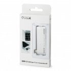 Quick Media Adaptador con Función de Carga 5 en 1 USB Tipo C a 2xUSB 3.1/USB-C/SDHC/Micro SDHC