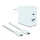 Metronic Cargador USB-C 42W Blanco